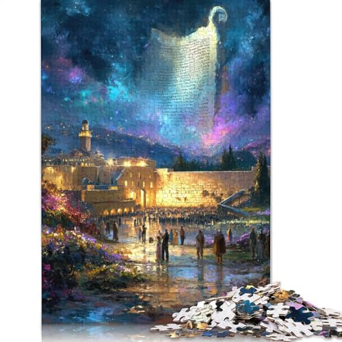 Jerusalem Holzpuzzles Für Erwachsene 500 Teile Family Challenging Games Geburtstagsgeschenk Lernspiel Wohnkultur Stress Relief 500pcs (52x38cm) von SHUNXIFQ