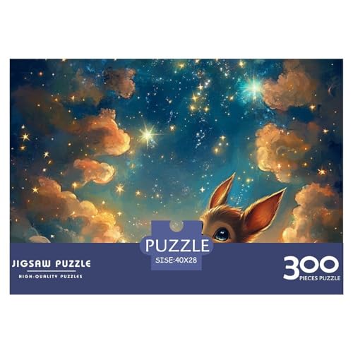 Kaninchen Holzpuzzles Für Erwachsene 300 Teile Family Challenging Games Geburtstagsgeschenk Lernspiel Wohnkultur Stress Relief 300pcs (40x28cm) von SHUNXIFQ