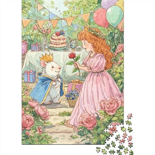 Klassisches Märchen Holzpuzzles 1000 Teile Erwachsene Geschicklichkeitsspiel Für Die Ganze Familie Home Decor Geburtstagsgeschenk Lernspiel Stress Relief 1000pcs (75x50cm) von SHUNXIFQ
