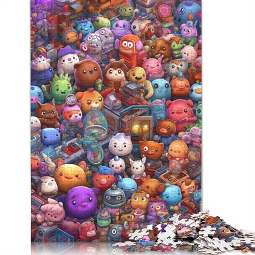 Kleine Kreaturen Holzpuzzles 300 Teile Für Erwachsene Moderne Wohnkultur Family Challenging Games Geburtstagsgeschenk EduKatzeional Game Stress Relief Toy 300pcs (40x28cm) von SHUNXIFQ