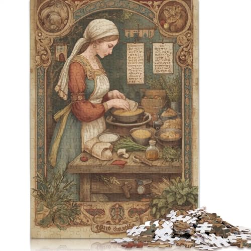 Kochrezept Holzpuzzles 500 Teile Erwachsene Moderne Wohnkultur Family Challenging Games Lernspiel Geburtstagsgeschenk Entspannung Und Intelligenz 500pcs (52x38cm) von SHUNXIFQ