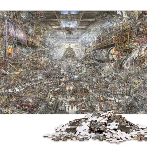 Konzeptkunst Holzpuzzles 500 Teile Für Erwachsene Geburtstagsgeschenk Educational Game Moderne Wohnkultur Family Challenging Games Stress Relief Toy 500pcs (52x38cm) von SHUNXIFQ