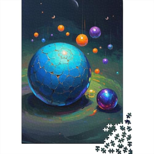 Künstlerische Sphäre Holzpuzzles 500 Teile Für Erwachsene Moderne Wohnkultur Family Challenging Games Geburtstagsgeschenk Educational Game Stress Relief Toy 500pcs (52x38cm) von SHUNXIFQ
