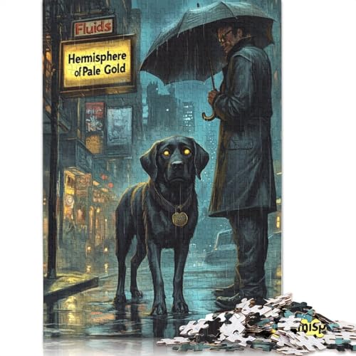 Labrador-Detektiv Holzpuzzles 300 Teile Erwachsene Geburtstagsgeschenk Wohnkultur Educational Game Family Challenging Games Stress Relief Toy 300pcs (40x28cm) von SHUNXIFQ