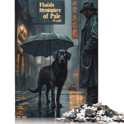 Labrador-Detektiv Holzpuzzles Für Erwachsene 500 Teile Geburtstagsgeschenk Family Challenging Games Lernspiel Wohnkultur Stress Relief 500pcs (52x38cm) von SHUNXIFQ