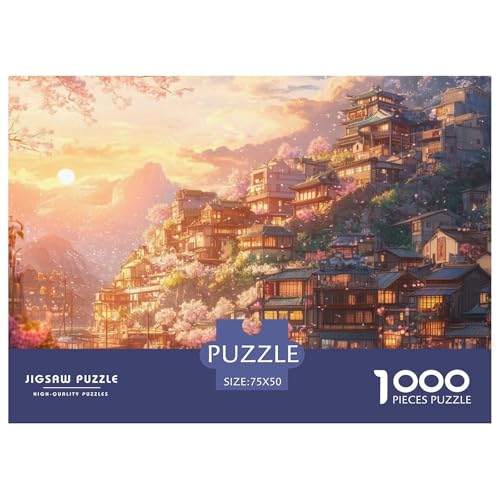 Lake Como Holzpuzzles 1000 Teile Für Erwachsene Family Challenging Games Lernspiel Moderne Wohnkultur Geburtstagsgeschenk Stress Relief Toy 1000pcs (75x50cm) von SHUNXIFQ