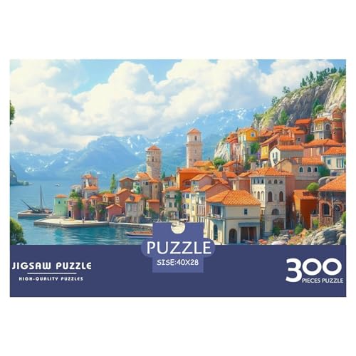 Lake Como Holzpuzzles Für Erwachsene 300 Teile Geburtstagsgeschenk Wohnkultur Lernspiel Family Challenging Games Entspannung Und Intelligenz 300pcs (40x28cm) von SHUNXIFQ