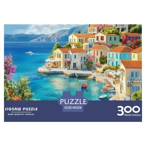Lake Como Holzpuzzless 300 Teile Erwachsene Wohnkultur Educational Game Family Challenging Games Geburtstagsgeschenk Stress Relief Toy 300pcs (40x28cm) von SHUNXIFQ