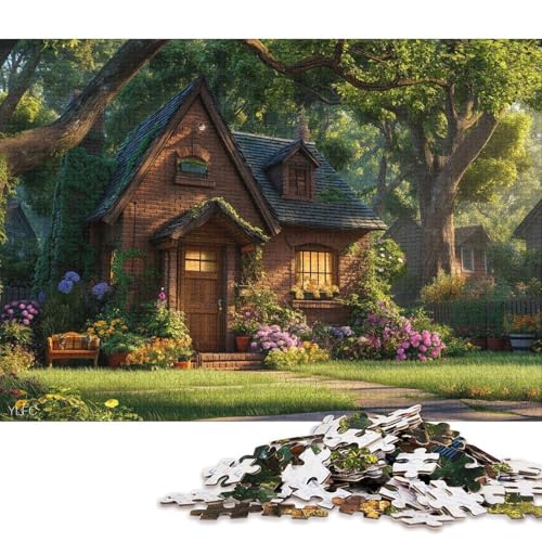 Landleben Holzpuzzles 1000 Teile Für Erwachsene Geburtstagsgeschenk Lernspiel Family Challenging Games Home Decor Entspannung Und Intelligenz 1000pcs (75x50cm) von SHUNXIFQ