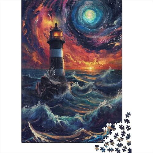 Lighthouse Holzpuzzless Erwachsene 1000 Teile Family Challenging Games Wohnkultur Lernspiel Geburtstagsgeschenk Entspannung Und Intelligenz 1000pcs (75x50cm) von SHUNXIFQ