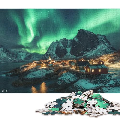 Lofoten, Norwegen Holzpuzzles Erwachsene 300 Teile Family Challenging Games Geburtstagsgeschenk Home Decor Educational Game Entspannung Und Intelligenz 300pcs (40x28cm) von SHUNXIFQ