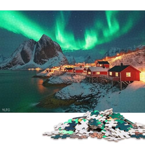 Lofoten, Norwegen Holzpuzzles Für Erwachsene 1000 Teile Wohnkultur Geburtstagsgeschenk Educational Game Family Challenging Games Stress Relief Toy 1000pcs (75x50cm) von SHUNXIFQ