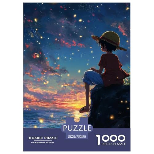 Luffy Holzpuzzles 1000 Teile Für Erwachsene Family Challenging Games Lernspiel Moderne Wohnkultur Geburtstagsgeschenk Stress Relief Toy 1000pcs (75x50cm) von SHUNXIFQ