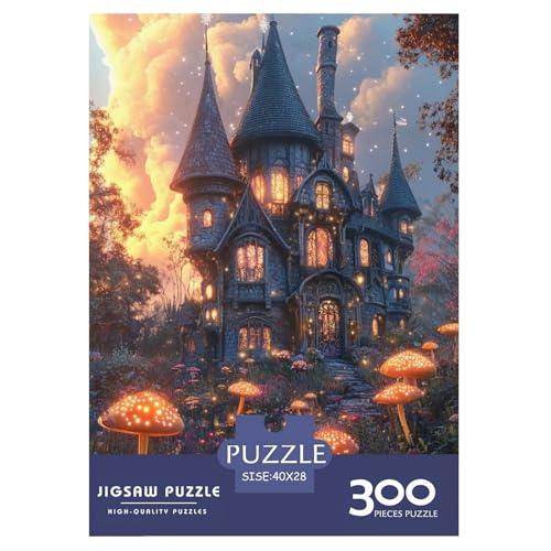 Magische Pilze Erwachsene Holzpuzzless 300 Teile Home Decor Lernspiel Geburtstagsgeschenk Family Challenging Games Stress Relief Toy 300pcs (40x28cm) von SHUNXIFQ