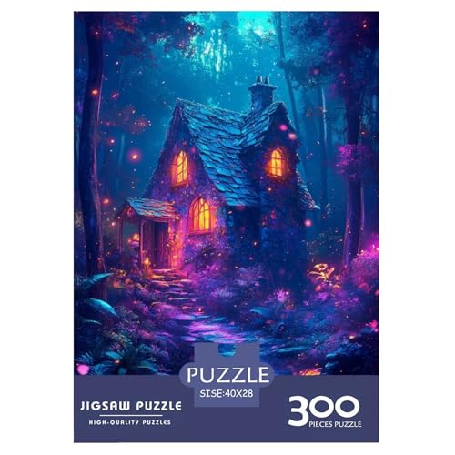 Magische Pilze Holzpuzzles Für Erwachsene 300 Teile Geburtstagsgeschenk Family Challenging Games Lernspiel Wohnkultur Stress Relief 300pcs (40x28cm) von SHUNXIFQ
