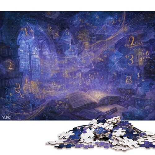 Mathematik-Arbeitszimmer Holzpuzzles Erwachsene 1000 Teile Lernspiel Geschicklichkeitsspiel Für Die Ganze Familie Geburtstagsgeschenk Home Decor Stress Relief 1000pcs (75x50cm) von SHUNXIFQ
