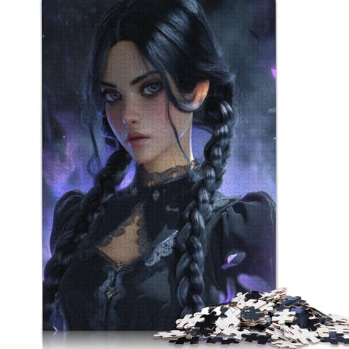 Mittwoch Holzpuzzles Für Erwachsene 500 Teile Family Challenging Games Geburtstagsgeschenk Lernspiel Wohnkultur Stress Relief 500pcs (52x38cm) von SHUNXIFQ