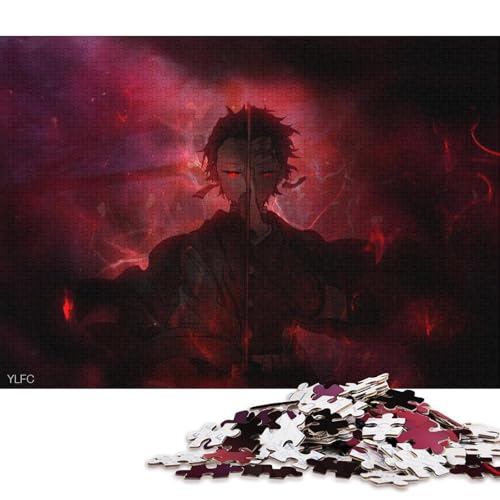 Nezuko Tanjiro Demon Slayer Holzpuzzles 1000 Teile Für Erwachsene Family Challenging Games Lernspiel Moderne Wohnkultur Geburtstagsgeschenk Stress Relief Toy 1000pcs (75x50cm) von SHUNXIFQ