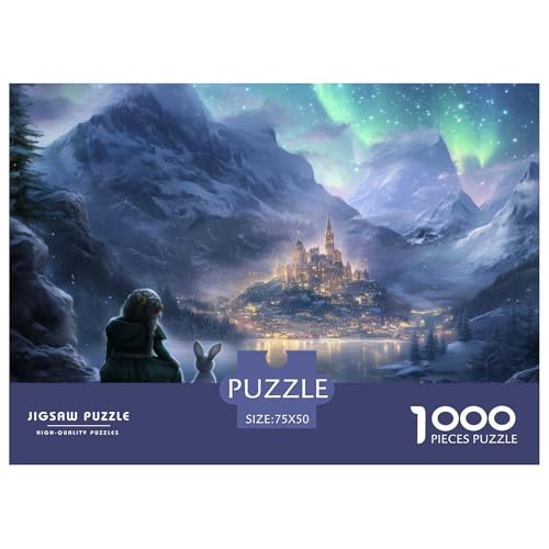 Nordische Fjorde Holzpuzzles Für Erwachsene 1000 Teile Geburtstagsgeschenk Wohnkultur Lernspiel Family Challenging Games Entspannung Und Intelligenz 1000pcs (75x50cm) von SHUNXIFQ