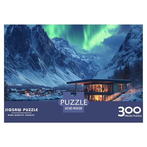 Nordische Fjorde Holzpuzzless Erwachsene 300 Teile Family Challenging Games Wohnkultur Lernspiel Geburtstagsgeschenk Entspannung Und Intelligenz 300pcs (40x28cm) von SHUNXIFQ