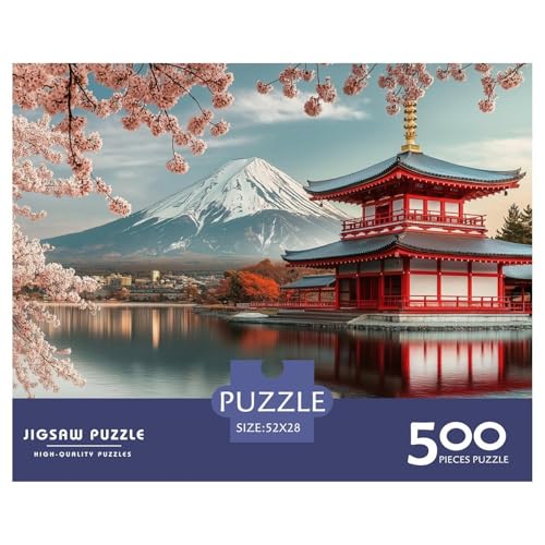 Osaka Stadt Holzpuzzles 500 Teile Für Erwachsene Family Challenging Games Geburtstagsgeschenk Lernspiel Moderne Wohnkultur Stress Relief 500pcs (52x38cm) von SHUNXIFQ