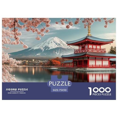 Osaka Stadt Holzpuzzles Für Erwachsene 1000 Teile Geburtstagsgeschenk Family Challenging Games Lernspiel Wohnkultur Stress Relief 1000pcs (75x50cm) von SHUNXIFQ