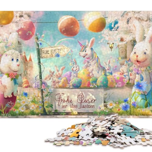Osterei Holzpuzzles Erwachsene 300 Teile Geburtstagsgeschenk Family Challenging Games Moderne Wohnkultur Educational Game Stress Relief 300pcs (40x28cm) von SHUNXIFQ