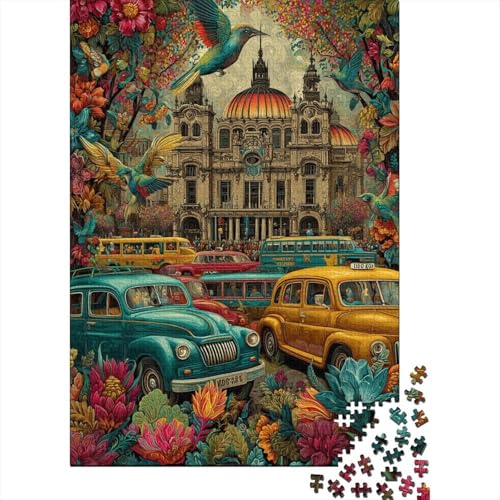Palacio de Bellas Artes Holzpuzzles Für Erwachsene 1000 Teile Geburtstagsgeschenk Family Challenging Games Home Decor Educational Game Stress Relief Toy 1000pcs (75x50cm) von SHUNXIFQ