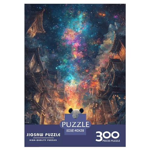 Panda Holzpuzzles Erwachsene 300 Teile Geburtstagsgeschenk Educational Game Wohnkultur Family Challenging Games Stress Relief 300pcs (40x28cm) von SHUNXIFQ