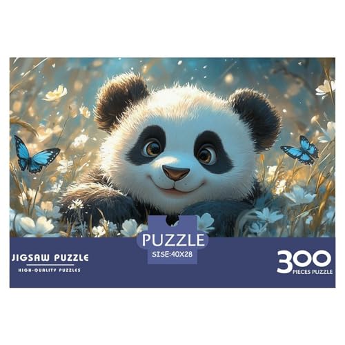 Panda Holzpuzzless 300 Teile Erwachsene Lernspiel Moderne Wohnkultur Family Challenging Games Geburtstagsgeschenk Stress Relief Toy 300pcs (40x28cm) von SHUNXIFQ