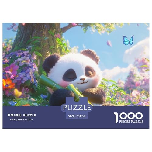Panda Holzpuzzless Erwachsene 1000 Teile Family Challenging Games Wohnkultur Lernspiel Geburtstagsgeschenk Entspannung Und Intelligenz 1000pcs (75x50cm) von SHUNXIFQ