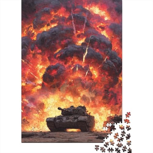 Panzer Holzpuzzles 1000 Teile Für Erwachsene Family Challenging Games Lernspiel Moderne Wohnkultur Geburtstagsgeschenk Stress Relief Toy 1000pcs (75x50cm) von SHUNXIFQ
