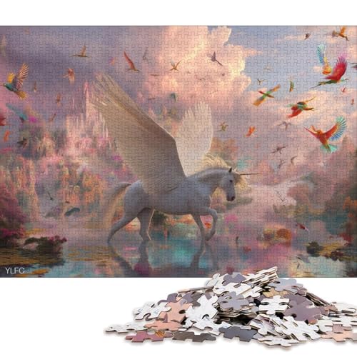 Pegasus Holzpuzzles Erwachsene 300 Teile Family Challenging Games Educational Game Wohnkultur Geburtstagsgeschenk Stress Relief 300pcs (40x28cm) von SHUNXIFQ