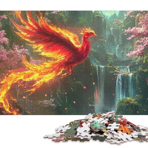 Phönix Holzpuzzles 1000 Teile Für Erwachsene Geburtstagsgeschenk Lernspiel Family Challenging Games Home Decor Entspannung Und Intelligenz 1000pcs (75x50cm) von SHUNXIFQ