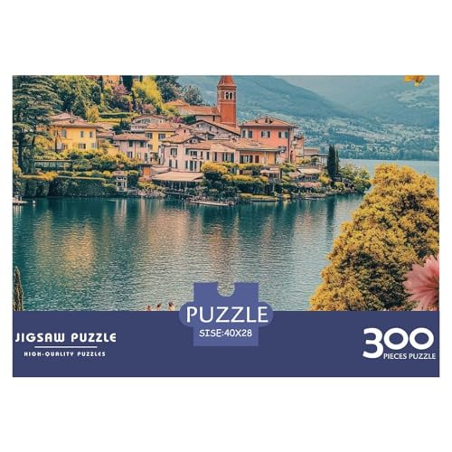 Portofino Holzpuzzles Erwachsene 300 Teile Lernspiel Geschicklichkeitsspiel Für Die Ganze Familie Geburtstagsgeschenk Home Decor Stress Relief 300pcs (40x28cm) von SHUNXIFQ