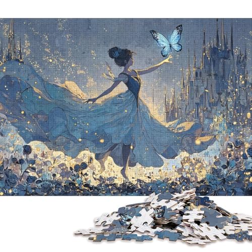 Prinzessin Holzpuzzless Erwachsene 500 Teile Geburtstagsgeschenk Educational Game Wohnkultur Family Challenging Games Stress Relief 500pcs (52x38cm) von SHUNXIFQ