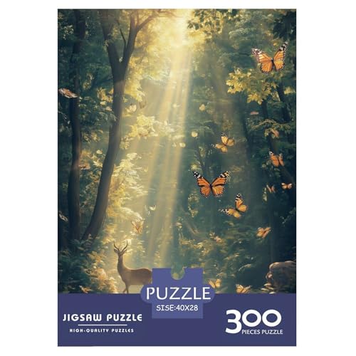 Rehkitz Erwachsene Holzpuzzless 300 Teile Home Decor Educational Game Geburtstagsgeschenk Family Challenging Games Entspannung Und Intelligenz 300pcs (40x28cm) von SHUNXIFQ