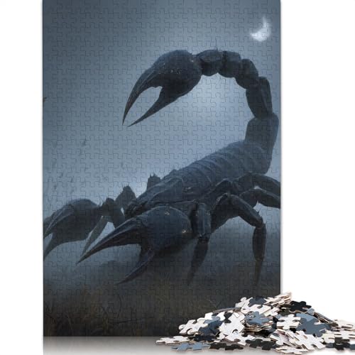 Riesiger Kaiserskorpion Holzpuzzles Erwachsene 300 Teile Lernspiel Geschicklichkeitsspiel Für Die Ganze Familie Geburtstagsgeschenk Home Decor Stress Relief 300pcs (40x28cm) von SHUNXIFQ