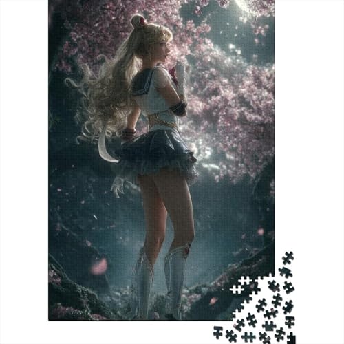 Sailor Moon Holzpuzzles 1000 Teile Erwachsene Moderne Wohnkultur Family Challenging Games Lernspiel Geburtstagsgeschenk Entspannung Und Intelligenz 1000pcs (75x50cm) von SHUNXIFQ