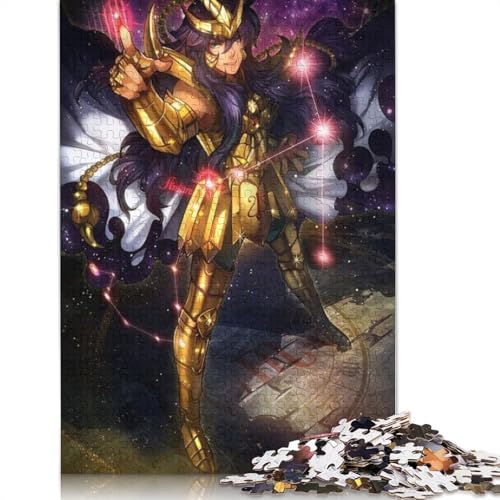 Saint Seiya Erwachsene Holzpuzzless 300 Teile Home Decor Lernspiel Geburtstagsgeschenk Family Challenging Games Stress Relief Toy 300pcs (40x28cm) von SHUNXIFQ