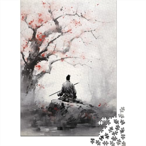 Samurai Holzpuzzles 1000 Teile Erwachsene Wohnkultur Family Challenging Games Geburtstagsgeschenk Educational Game Stress Relief 1000pcs (75x50cm) von SHUNXIFQ