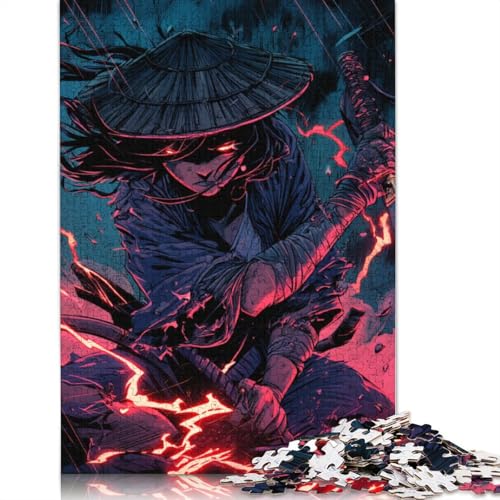 Samurai Holzpuzzles 300 Teile Erwachsene Wohnkultur Geburtstagsgeschenk Geschicklichkeitsspiel Für Die Ganze Familie Lernspiel Stress Relief 300pcs (40x28cm) von SHUNXIFQ