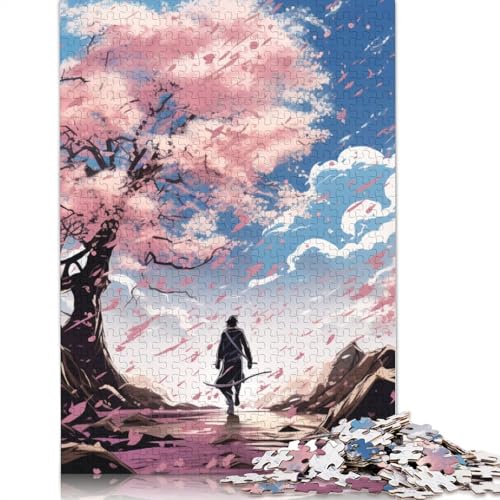 Samurai Holzpuzzles Erwachsene 300 Teile Geburtstagsgeschenk Educational Game Wohnkultur Family Challenging Games Stress Relief 300pcs (40x28cm) von SHUNXIFQ