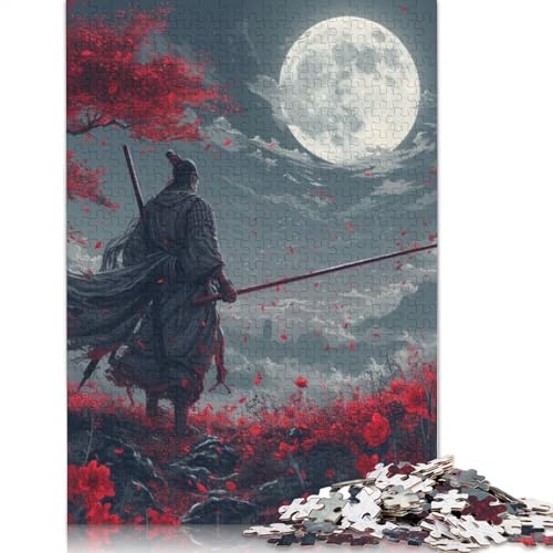 Samurai Holzpuzzless Erwachsene 300 Teile Family Challenging Games Wohnkultur Lernspiel Geburtstagsgeschenk Entspannung Und Intelligenz 300pcs (40x28cm) von SHUNXIFQ