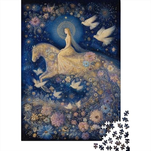 Sankt Ma Holzpuzzles Erwachsene 1000 Teile Lernspiel Geschicklichkeitsspiel Für Die Ganze Familie Geburtstagsgeschenk Home Decor Stress Relief 1000pcs (75x50cm) von SHUNXIFQ