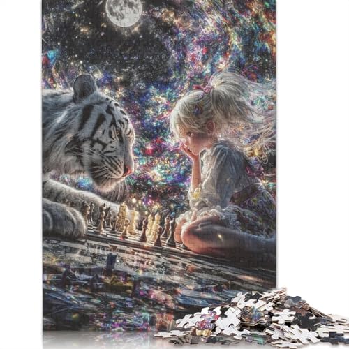 Schach Holzpuzzles 300 Teile Erwachsene Moderne Wohnkultur Family Challenging Games Lernspiel Geburtstagsgeschenk Entspannung Und Intelligenz 300pcs (40x28cm) von SHUNXIFQ