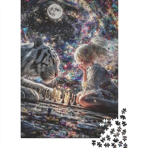Schach Holzpuzzless Für Erwachsene 1000 Teile Wohnkultur Lernspiel Family Challenging Games Geburtstagsgeschenk Stress Relief Toy 1000pcs (75x50cm) von SHUNXIFQ