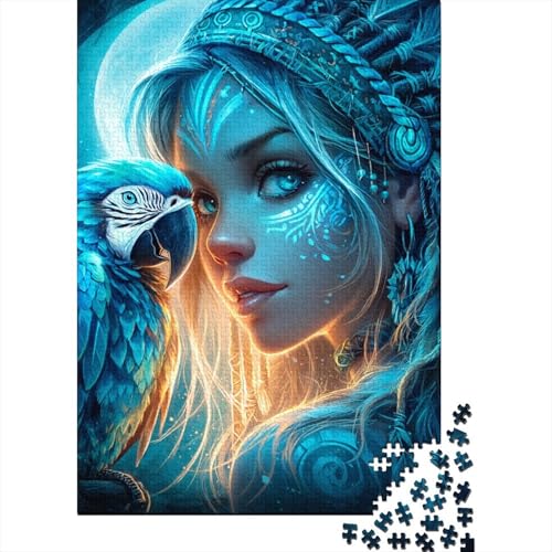 Schamanen Holzpuzzles 1000 Teile Für Erwachsene Family Challenging Games Geburtstagsgeschenk Lernspiel Moderne Wohnkultur Stress Relief 1000pcs (75x50cm) von SHUNXIFQ