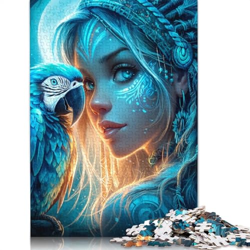Schamanen Holzpuzzles Für Erwachsene 500 Teile Family Challenging Games Geburtstagsgeschenk Lernspiel Wohnkultur Stress Relief 500pcs (52x38cm) von SHUNXIFQ