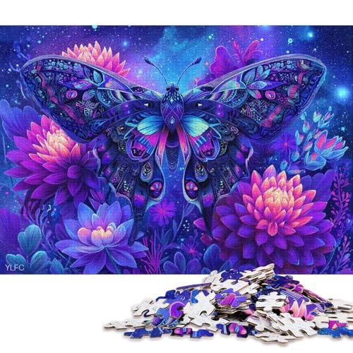 Schmetterlingskönigin Holzpuzzles 500 Teile Erwachsene Home Decor Family Challenging Games GeburtHirschsgeschenk Lernspiel Entspannung Und Intelligenz 500pcs (52x38cm) von SHUNXIFQ